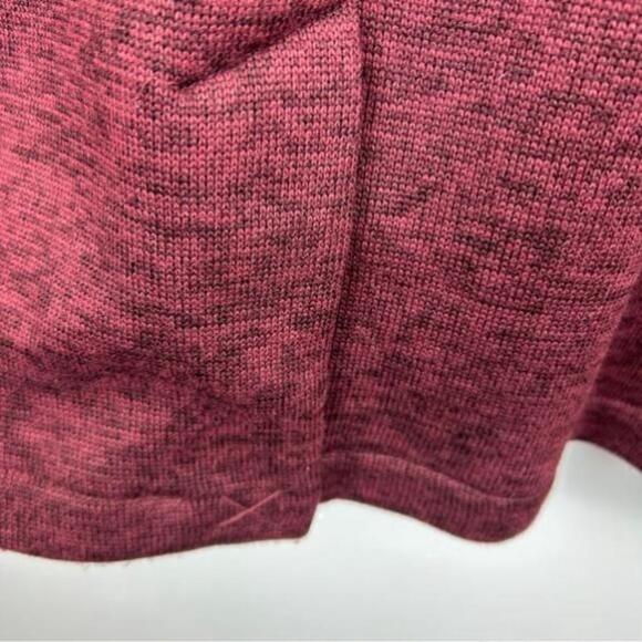 Lands' End Longline Two Buttons Fleece Blazer Large Burgundy - Picture 11 of 12